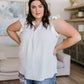 Someday Maybe Flutter Sleeve Top in Ivory