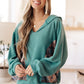Southwest Sunrise Patchwork Hoodie