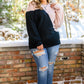 Speaks To My Heart Wave Knit Pullover