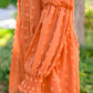 Special Feeling Swiss Dot Dress In Rust