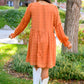 Special Feeling Swiss Dot Dress In Rust