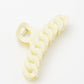 Spiral Claw Clip in Light Yellow