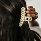 Spiral Claw Clip in Light Yellow
