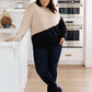 Split Decision Color Block Cargo Sleeve Top