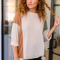 Split Personality Color Block Top