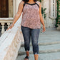 Spots N Lace Camisole In Mauve