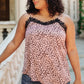 Spots N Lace Camisole In Mauve