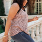 Spots N Lace Camisole In Mauve