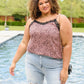 Spots N Lace Camisole In Mauve
