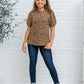 Spotted Animal Print Blouse