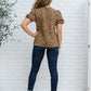 Spotted Animal Print Blouse