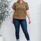 Spotted Animal Print Blouse