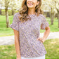Spotted in Pink Animal Print Top