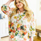 Spring Haiku Floral Blouse