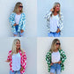 PREORDER: Beverly Checkered Cardigan in Four Colors