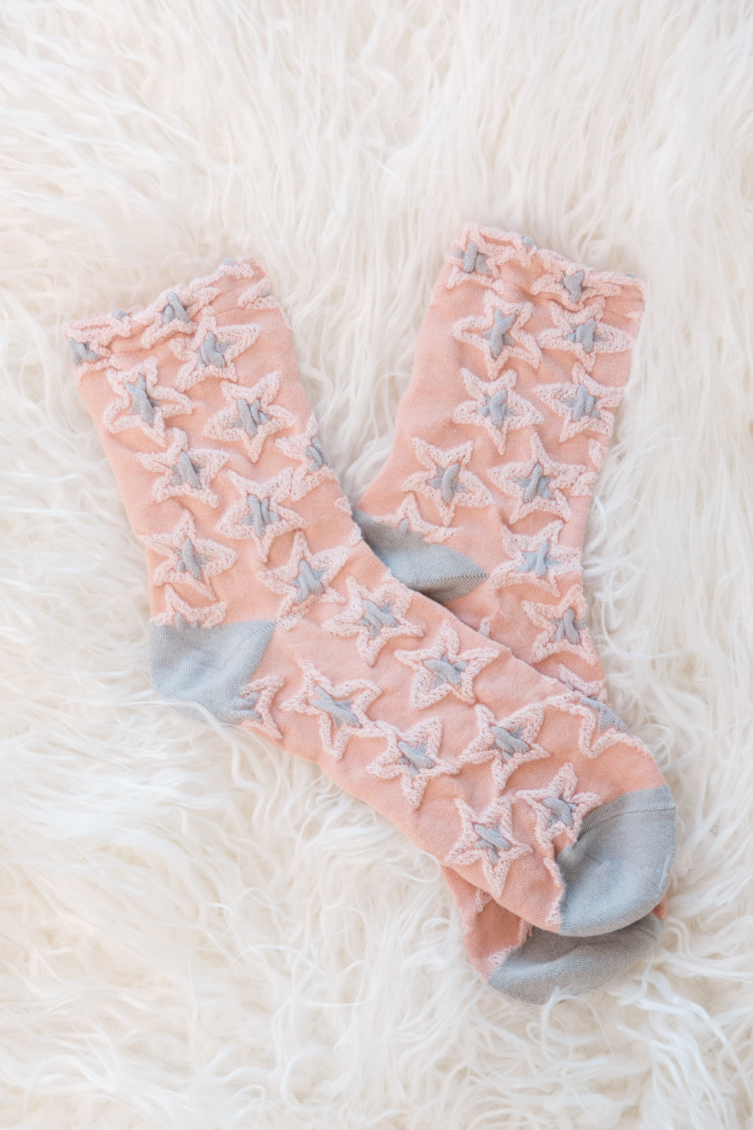 Gift: Star Design Socks In Pink