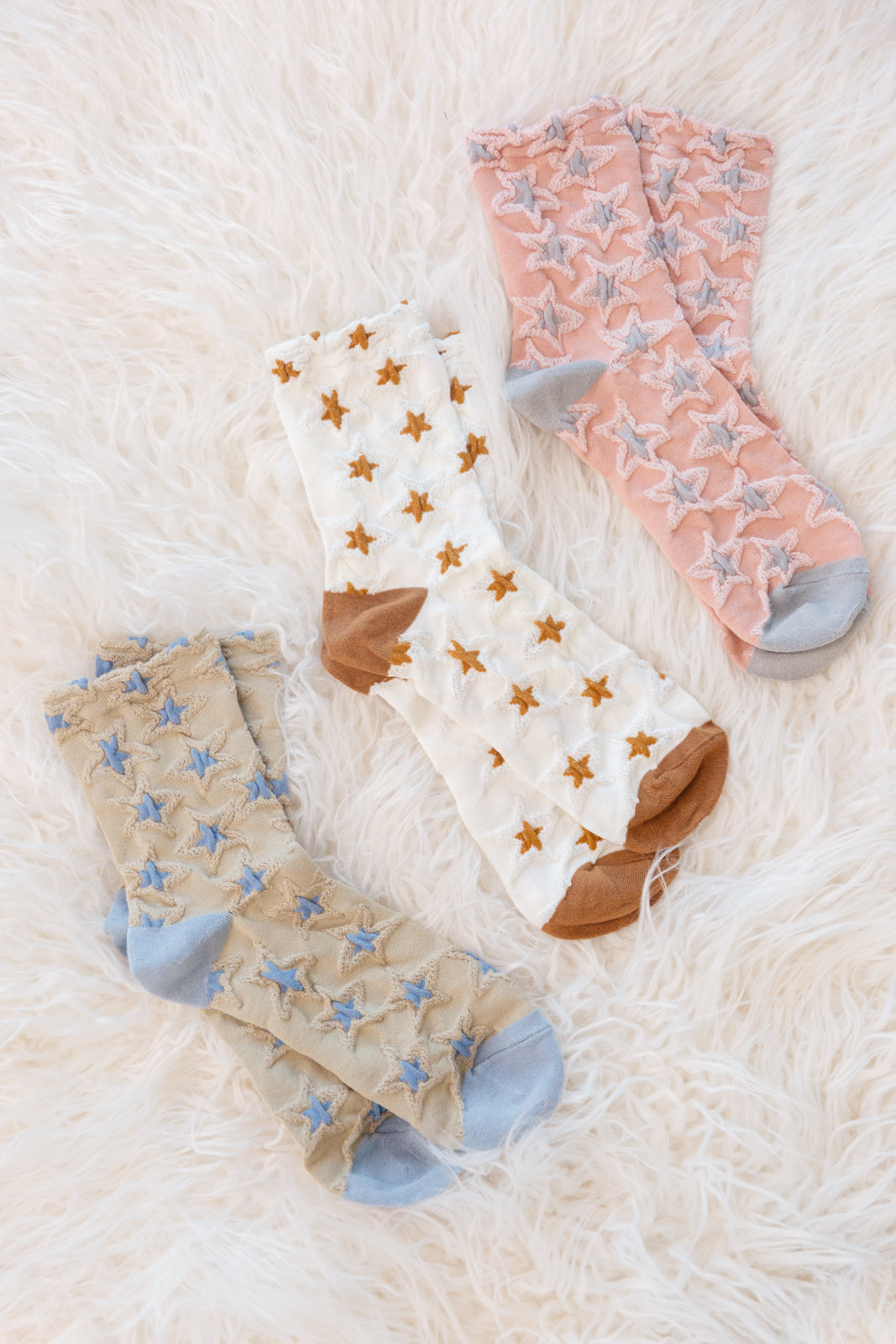 Gift: Star Design Socks In Pink