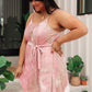 Starlet Tie Dye Dress In Dusty Pink
