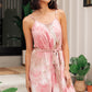 Starlet Tie Dye Dress In Dusty Pink