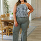 Start the Races Checkered Halter Top