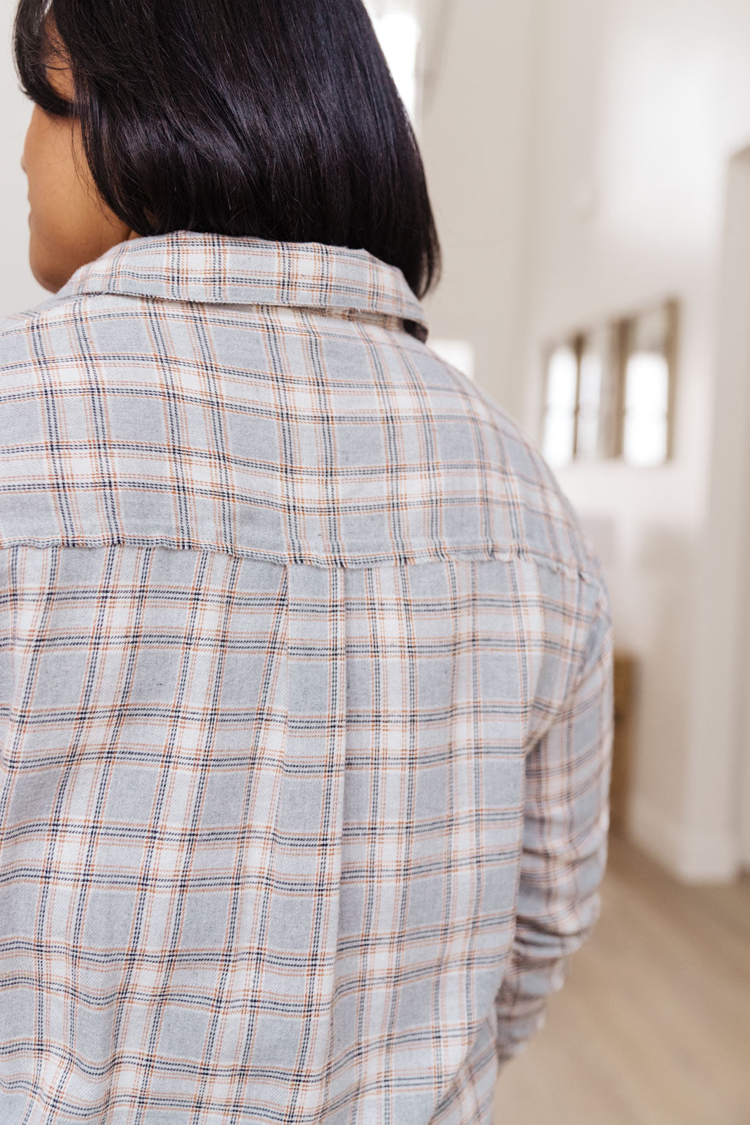 Stay Cool Plaid Shirt In Gray