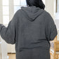 Stay Right Here Soft Knit Hoodie In Charcoal