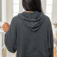 Stay Right Here Soft Knit Hoodie In Charcoal