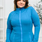 Staying Swift Activewear Jacket in Hawaiian Blue