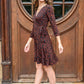 Stella Animal Print Mini Wrap Dress