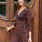 Stella Animal Print Mini Wrap Dress