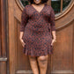Stella Animal Print Mini Wrap Dress