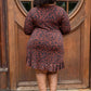 Stella Animal Print Mini Wrap Dress