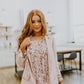 Stella Notched Neck Floral Long Sleeve Blouse