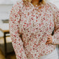 Stella Notched Neck Floral Long Sleeve Blouse