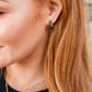 Stones in Ebony Huggie Earrings