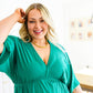 Storied Moments Draped Peplum Top