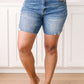 Judy Blue Straight Edge Shorts - Dark Wash