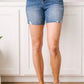 Judy Blue Straight Edge Shorts - Dark Wash