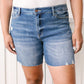 Judy Blue Straight Edge Shorts - Dark Wash