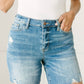 Judy Blue Straight Edge Shorts - Light Wash