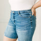 Judy Blue Straight Edge Shorts - Light Wash