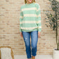 Striped Top In Sage