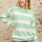 Striped Top In Sage