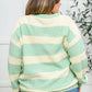 Striped Top In Sage