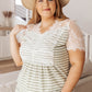 Stripes Of Olive Top