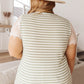Stripes Of Olive Top