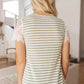 Stripes Of Olive Top