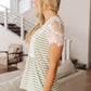 Stripes Of Olive Top