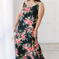 Stuck With Me Floral Maxi in Black