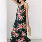 Stuck With Me Floral Maxi in Black